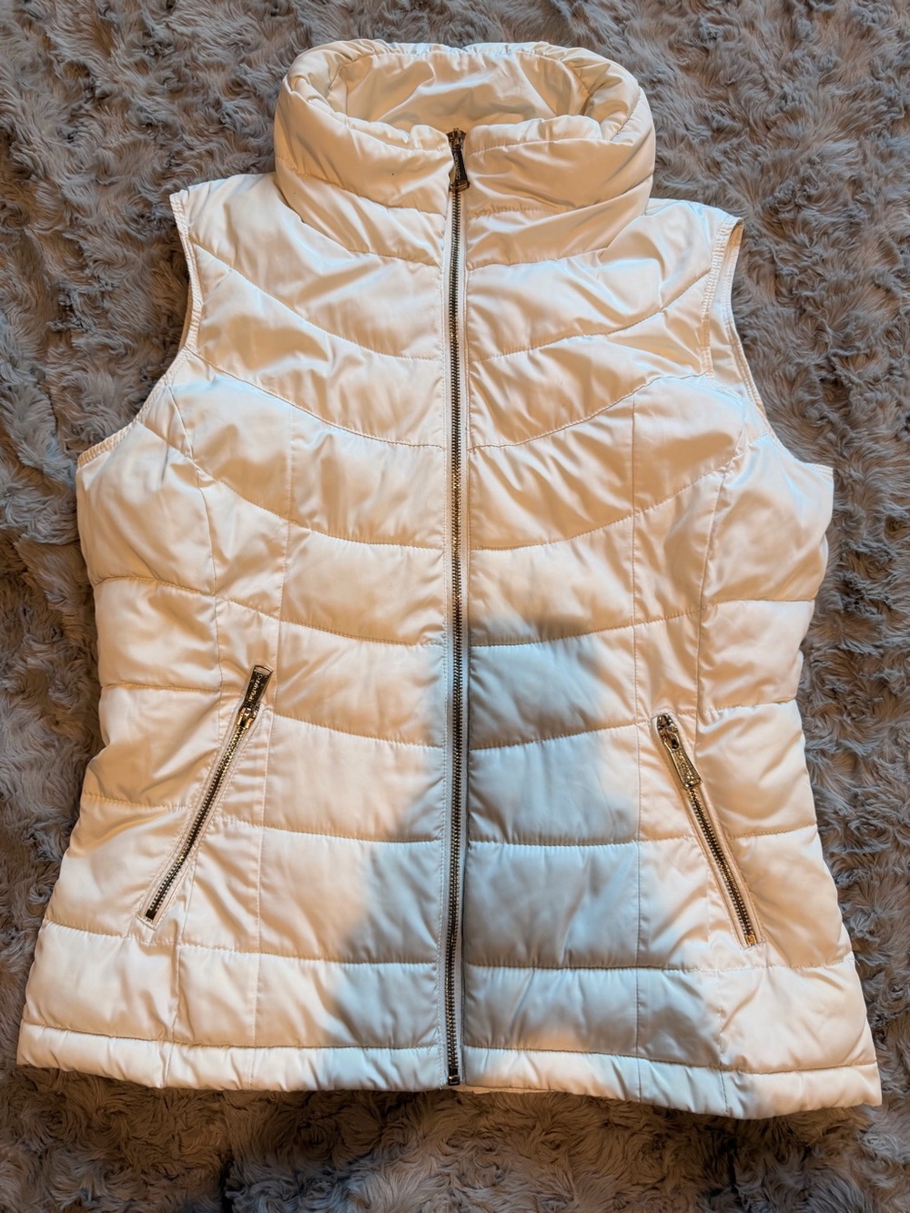 Calvin Klien Lightweight Quilted Puffer Vest - White Y2K